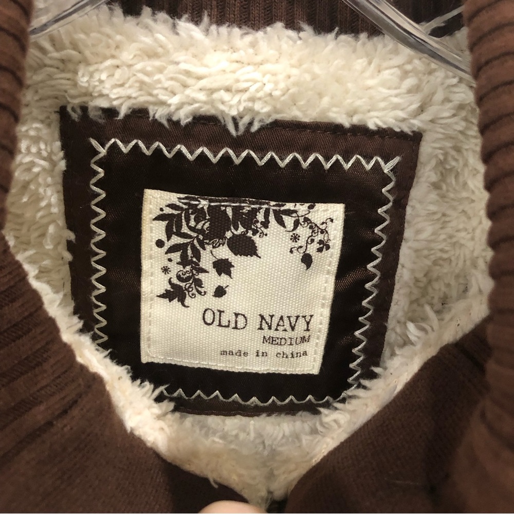 Vintage Y2K Old Navy Button Up Sherpa Best Top - Picture 4 of 4